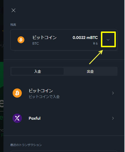 スポーツベットアイオー 銀行送金出金 STEP3 通貨一覧
